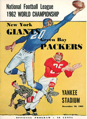 1962 NFL Championship Game Program